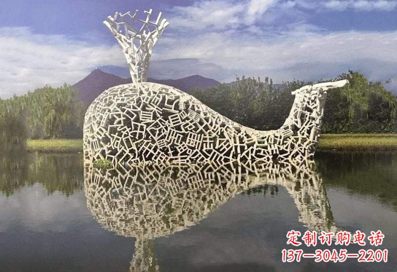 福建不锈钢鲸鱼雕塑令人惊叹的艺术之作