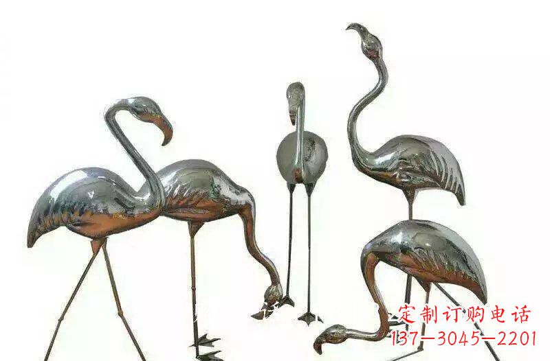 福建不锈钢火烈鸟雕塑——美丽的自然之美