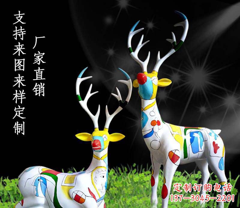 福建不锈钢动物雕塑——小鹿