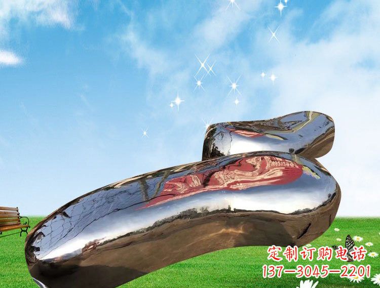 福建精美的不锈钢鹅卵石雕塑