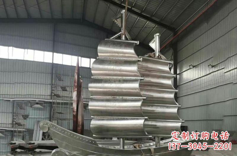 福建不锈钢帆船雕塑海洋的象征