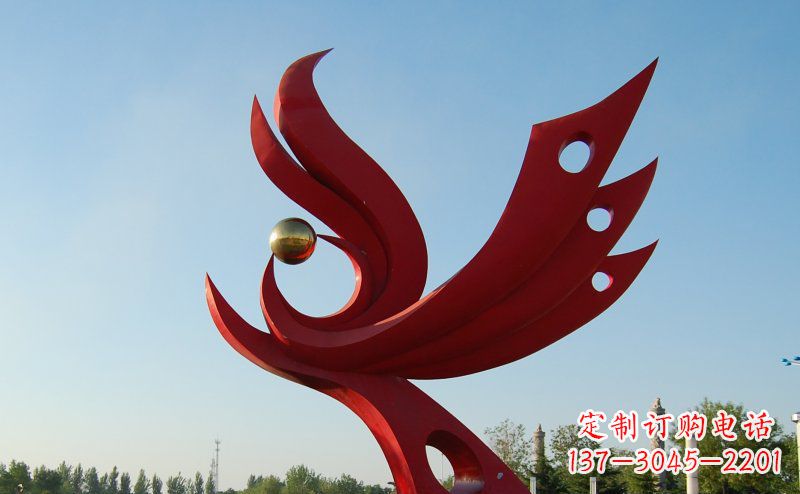 福建不锈钢公园的凤凰雕塑