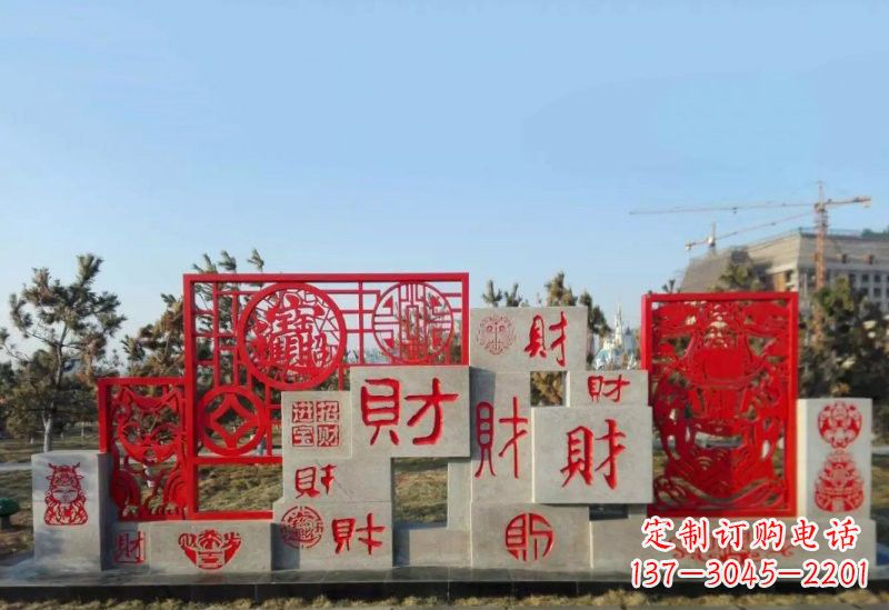福建不锈钢福禄寿雕塑象征着美好生活