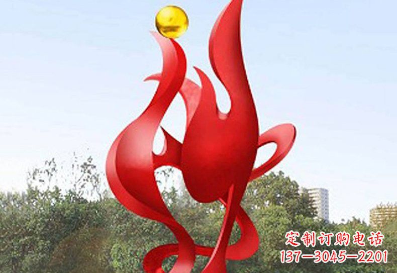 福建不锈钢凤凰雕塑——象征着古代神兽的传奇