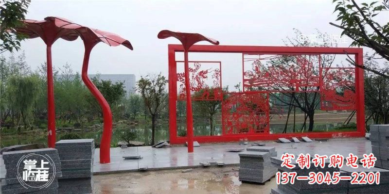 福建不锈钢剪纸龙凤雕塑精美雕刻传承古老文化