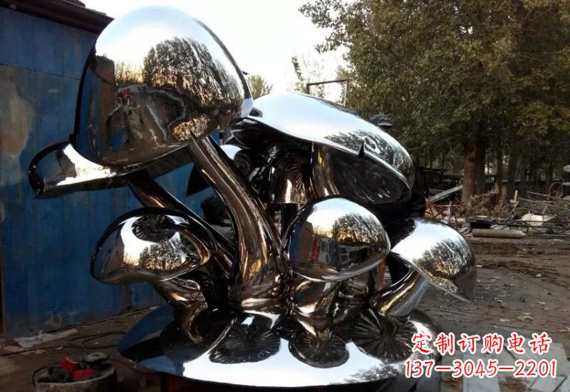 福建不锈钢公园蘑菇雕塑