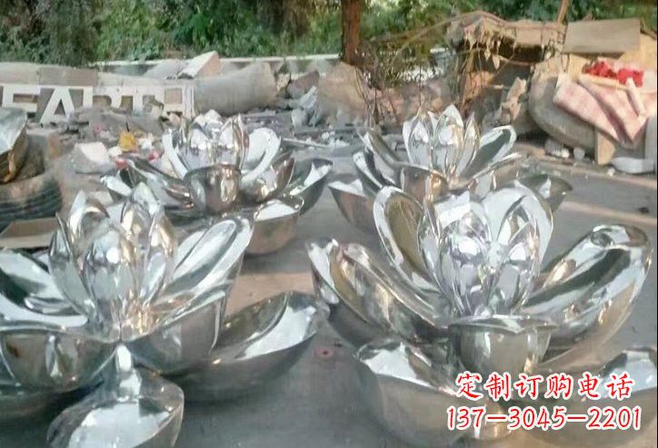 福建不锈钢莲花雕塑一件象征着美丽与自由的作品