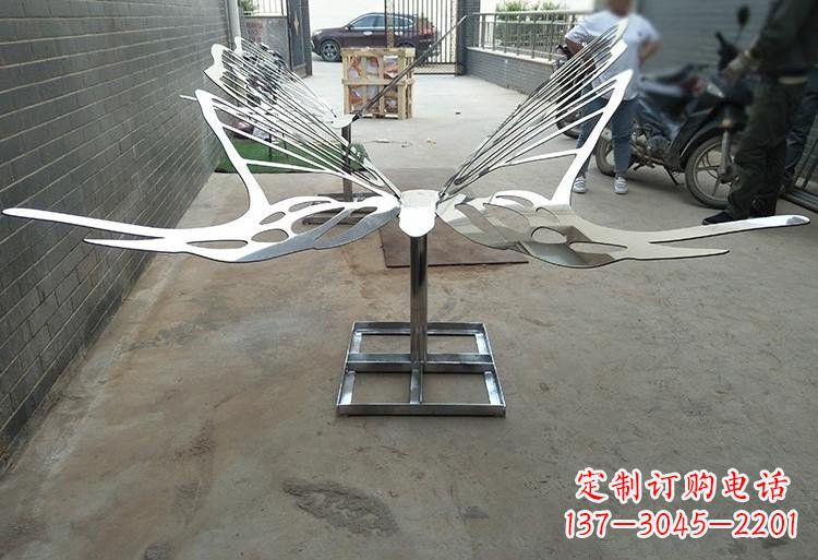 福建非凡之美不锈钢公园的蝴蝶雕塑