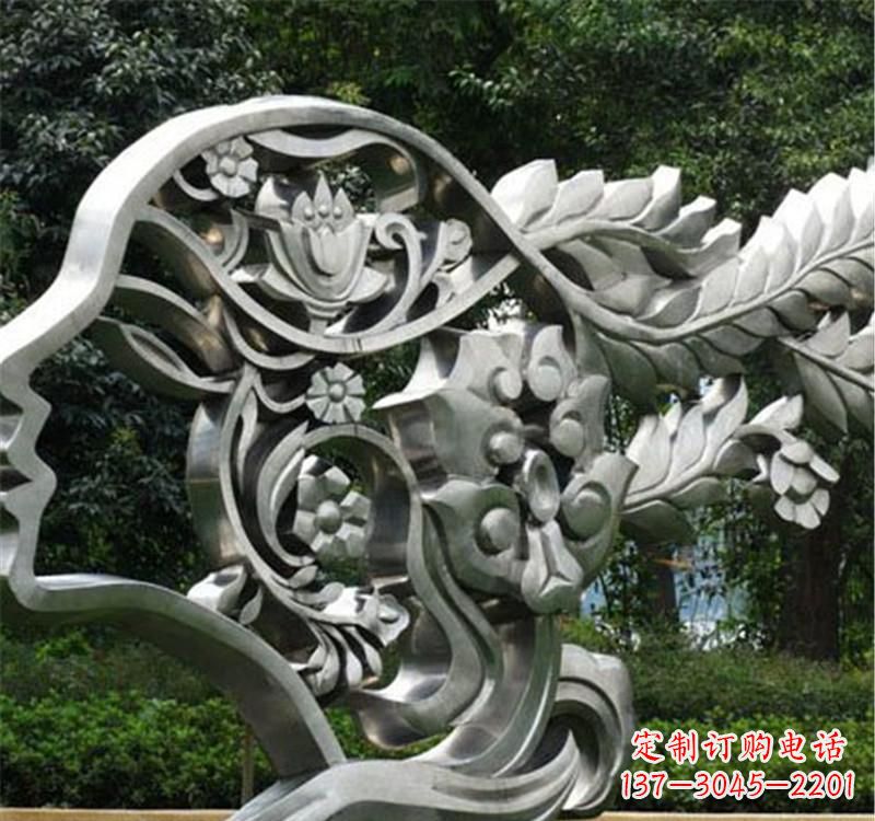 福建不锈钢雕塑美丽的象征