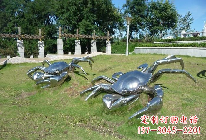 福建不锈钢公园螃蟹雕塑