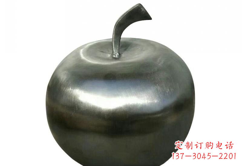 福建不锈钢苹果雕塑精美的艺术之作