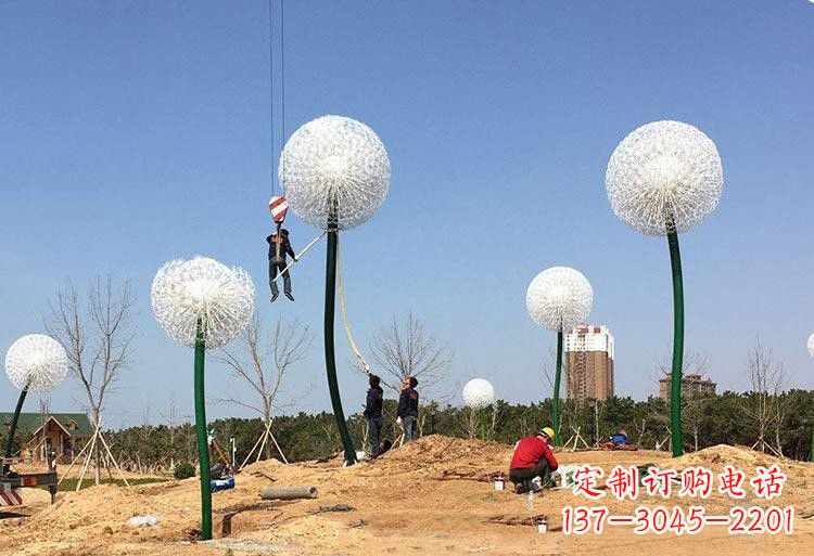 福建不锈钢公园的蒲公英雕塑