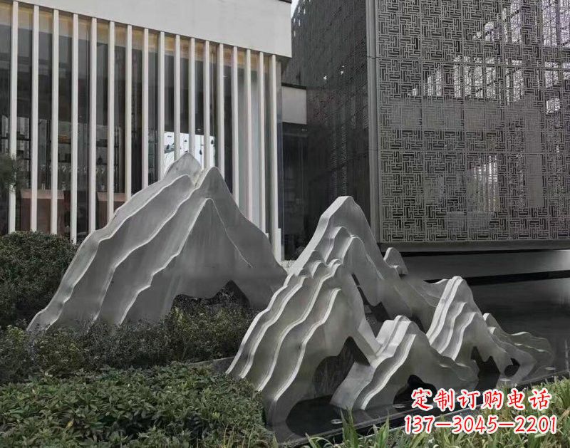 福建不锈钢公园小区精美的假山雕塑