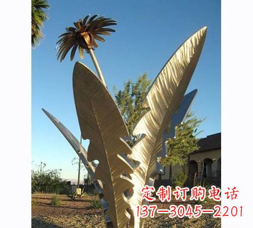 福建不锈钢公园植物蒲公英雕塑