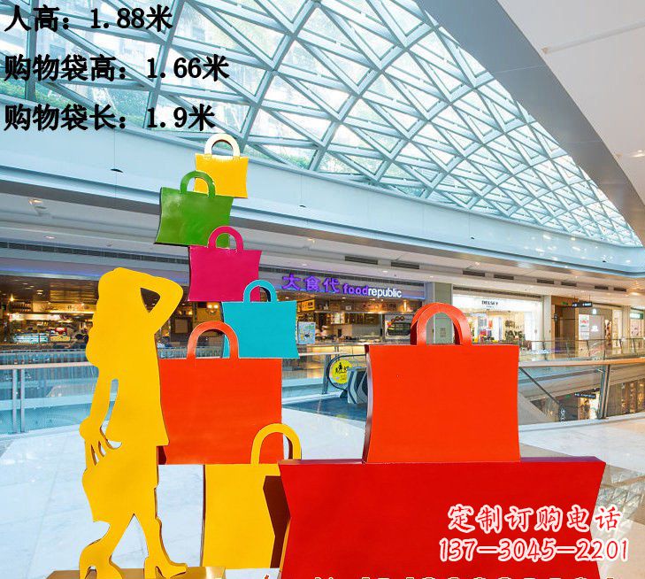 福建不锈钢购物袋雕塑艺术品的独特之处