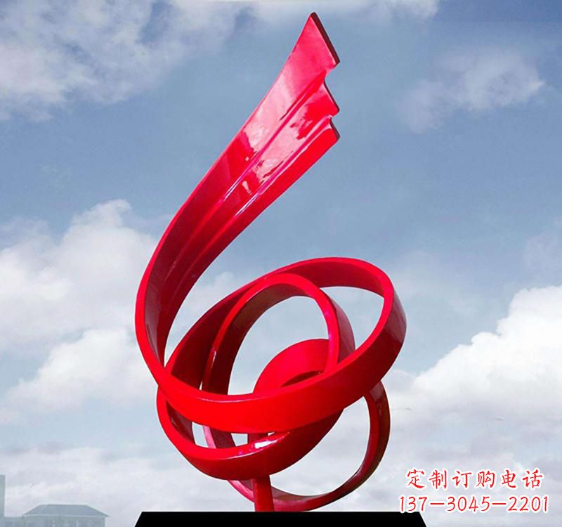 福建美丽的飘带雕塑——城市的精灵