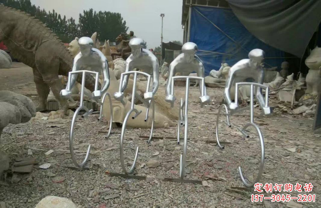 福建不锈钢自行车雕塑——美丽的自行车文化精神