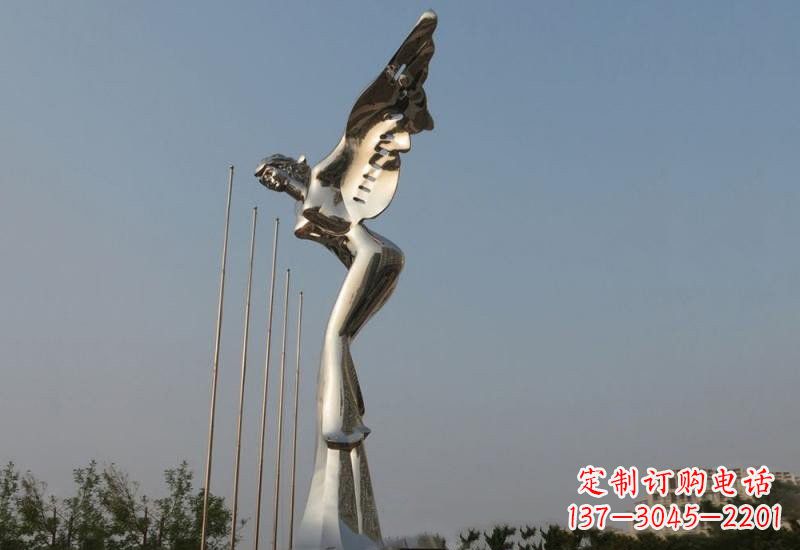 福建不锈钢天使雕塑精美而优雅