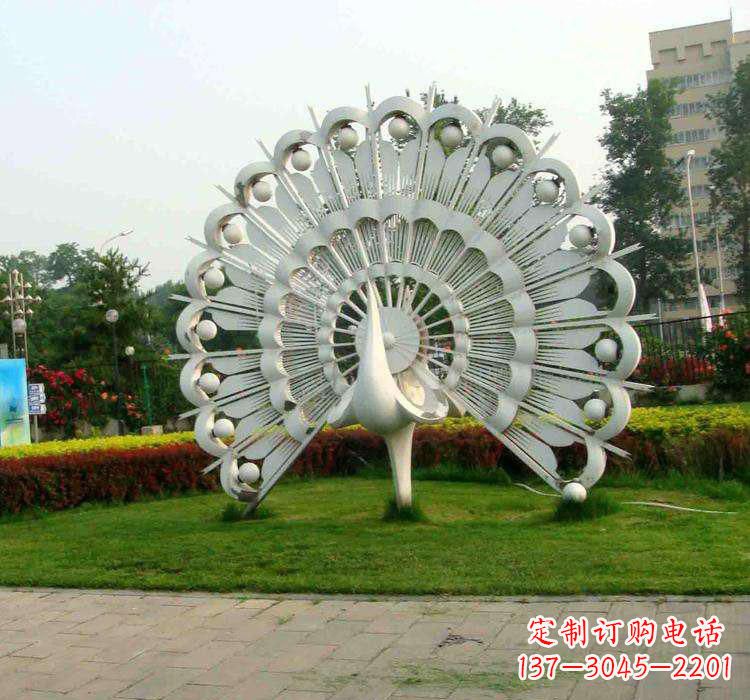 福建不锈钢孔雀雕塑艺术与美的完美结合