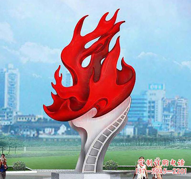福建不锈钢广场火炬雕塑