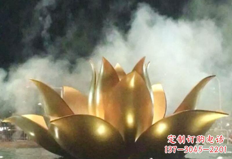福建不锈钢莲花喷泉雕塑——让美景更加精彩