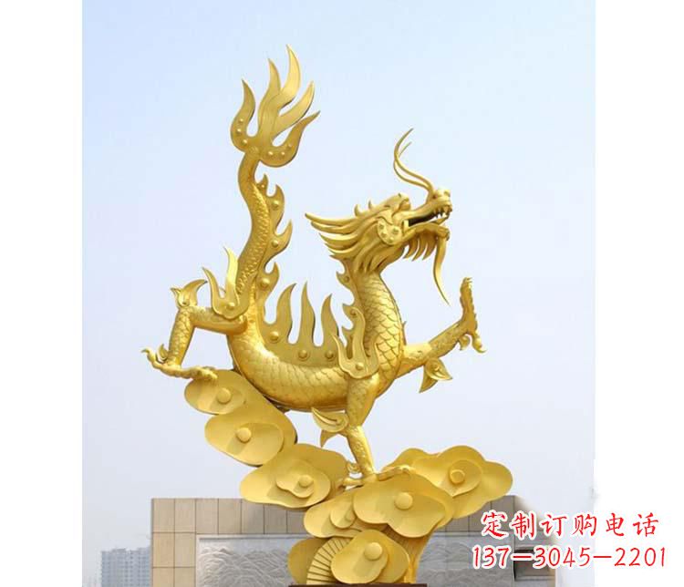 福建不锈钢广场龙腾虎跃雕塑