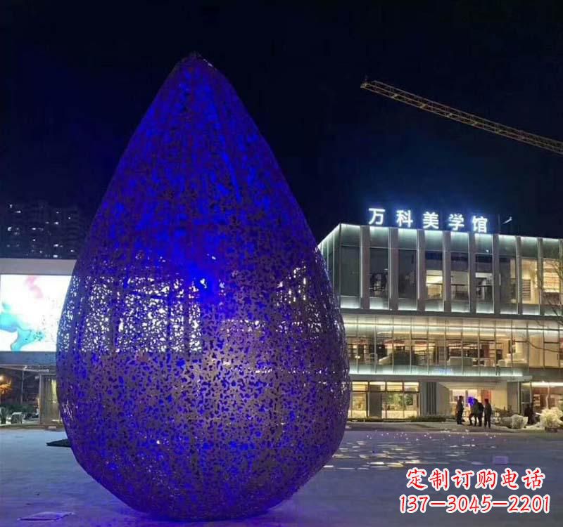 福建不锈钢水滴雕塑-自然之美