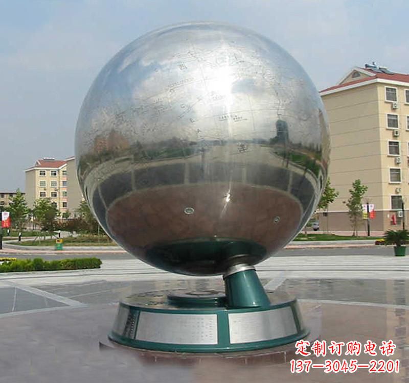 福建不锈钢地球雕塑现代艺术的精美结合