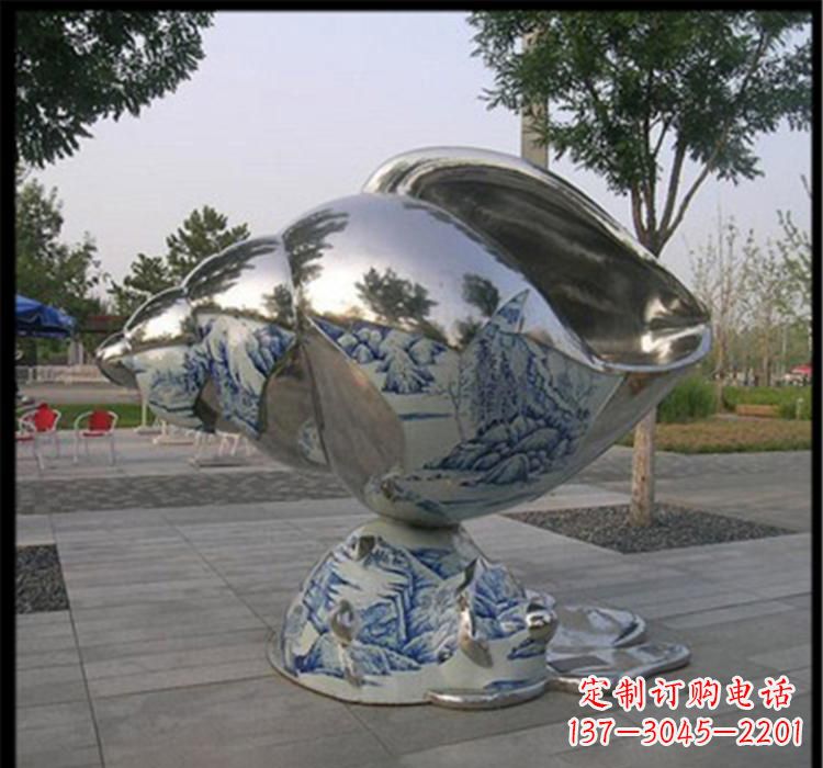 福建不锈钢海螺景观雕塑精美的海景景观