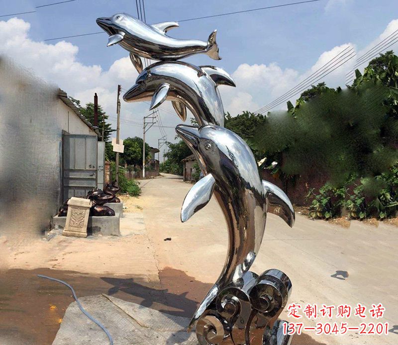 福建不锈钢海豚雕塑艺术的浪漫
