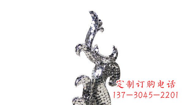 福建不锈钢海豚抽象雕塑精致的海洋之美