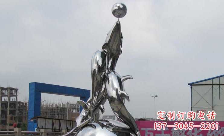 福建不锈钢海豚雕塑海洋之美的象征
