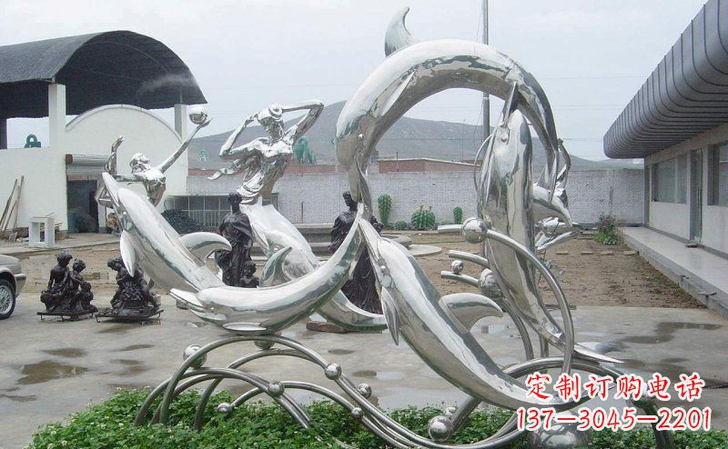 福建不锈钢海豚的灵动嬉戏