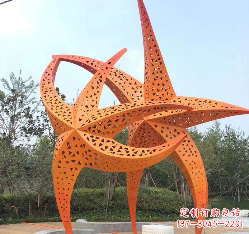 福建不锈钢海星海洋动物雕塑——美丽的海洋艺术