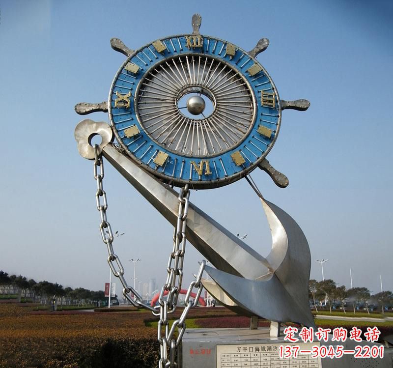 福建不锈钢海洋船舵雕塑海洋之美的象征