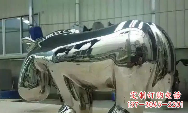 福建不锈钢河马雕塑一种新颖的艺术形式