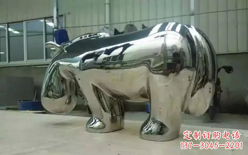 福建不锈钢河马雕塑美观耐用的艺术品