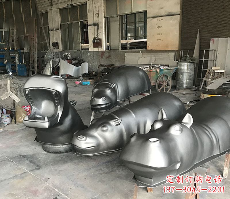 福建不锈钢河马雕塑——艺术与自然的完美结合