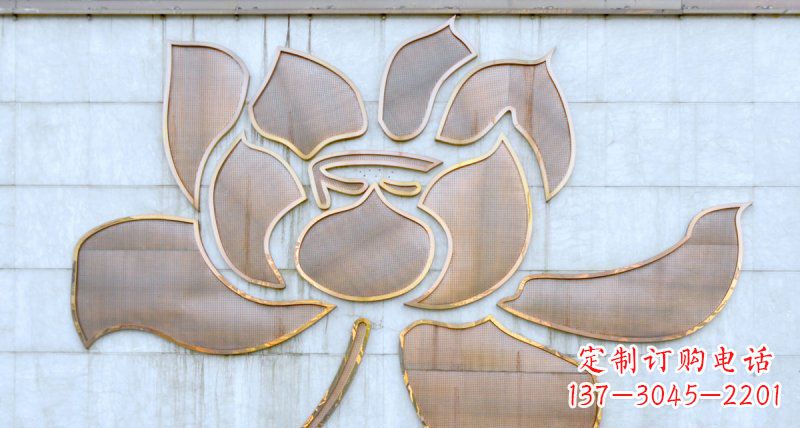 福建不锈钢荷花雕塑精致而富有意象