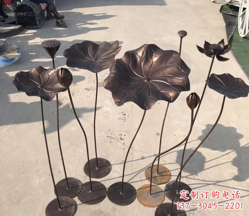 福建不锈钢荷花雕塑传承传统文化