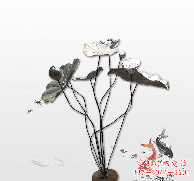 福建不锈钢荷叶雕塑艺术的精美结合