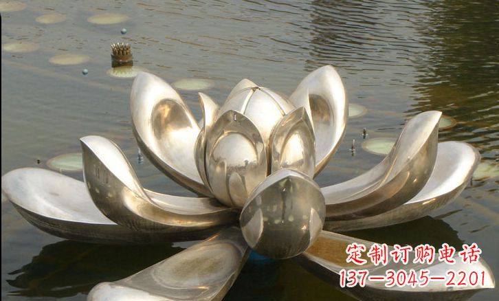 福建不锈钢荷花雕塑艺术与自然的完美结合