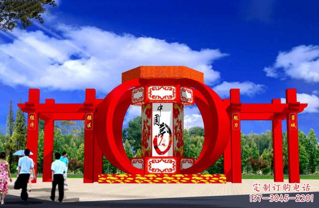 福建灯笼点亮城市景观