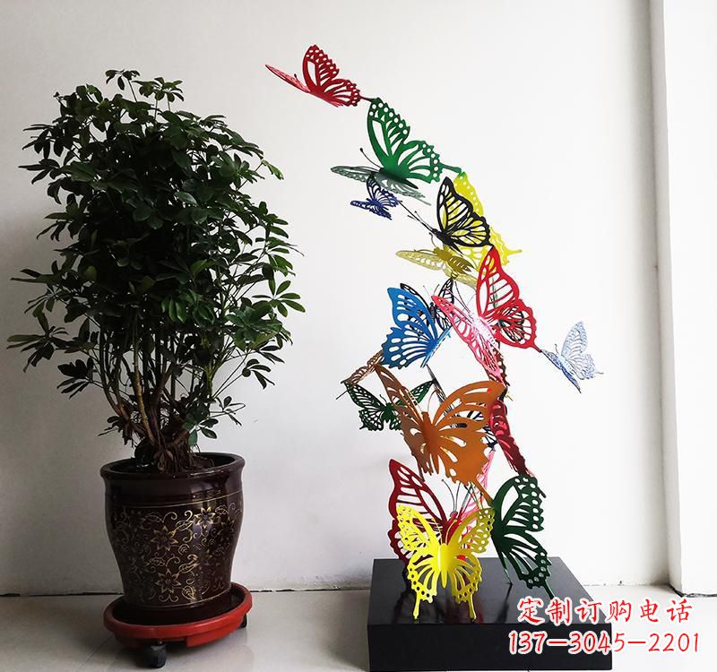 福建不锈钢蝴蝶雕塑精美的艺术品