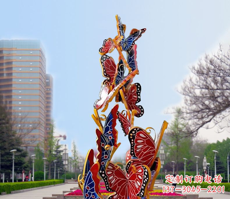 福建不锈钢蝴蝶雕塑艺术与美的完美结合