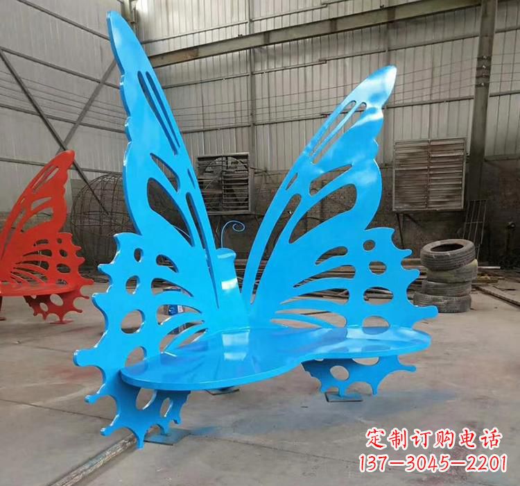 福建不锈钢蝴蝶座椅雕塑艺术精品