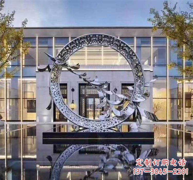 福建大雁飞翔,不锈钢户外雕塑雍容陈列