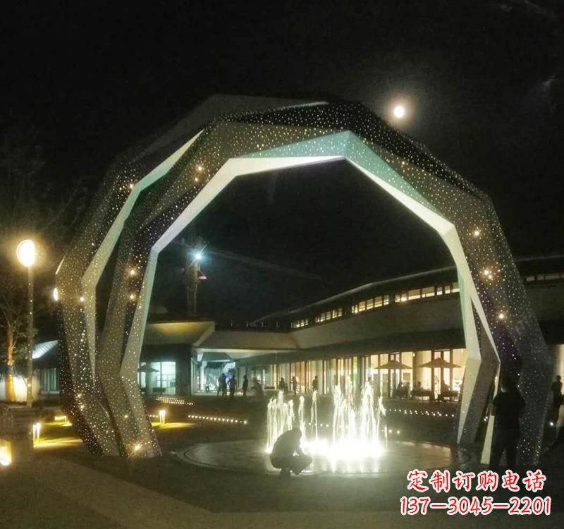 福建不锈钢户外拱门雕塑