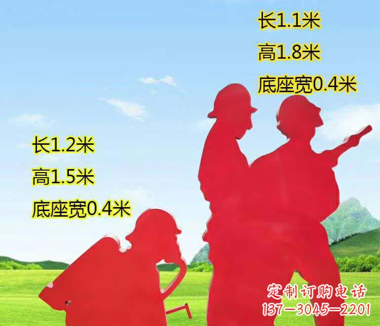 福建表彰消防英雄——不锈钢消防员人物雕塑