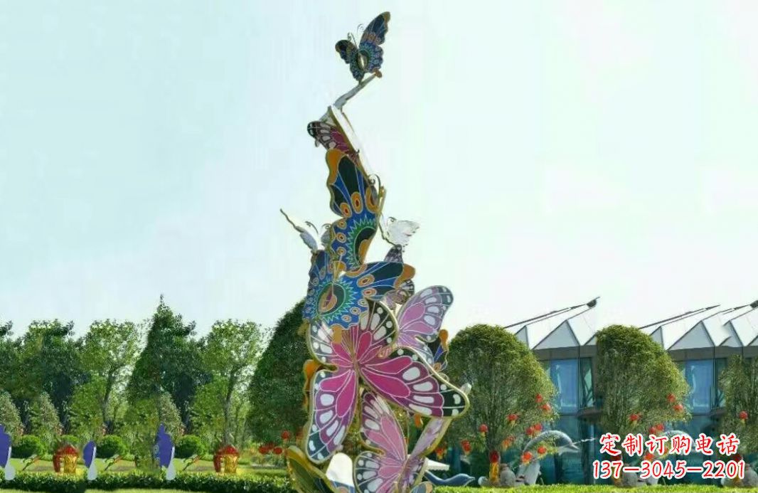 福建不锈钢蝴蝶美丽的雕塑之美